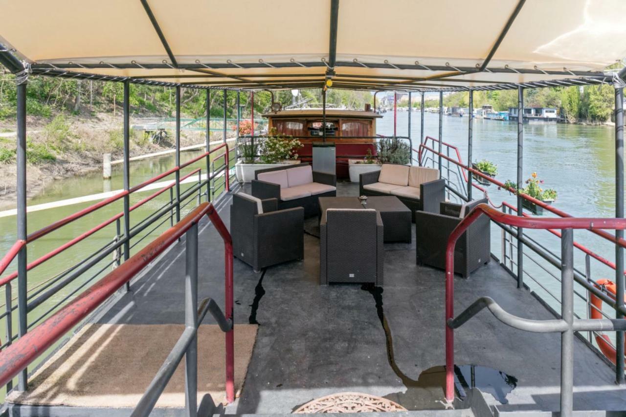 Villa Grande péniche 4 ch - 10 pers -Paris - Ile de Puteaux- terrasses Extérieur photo